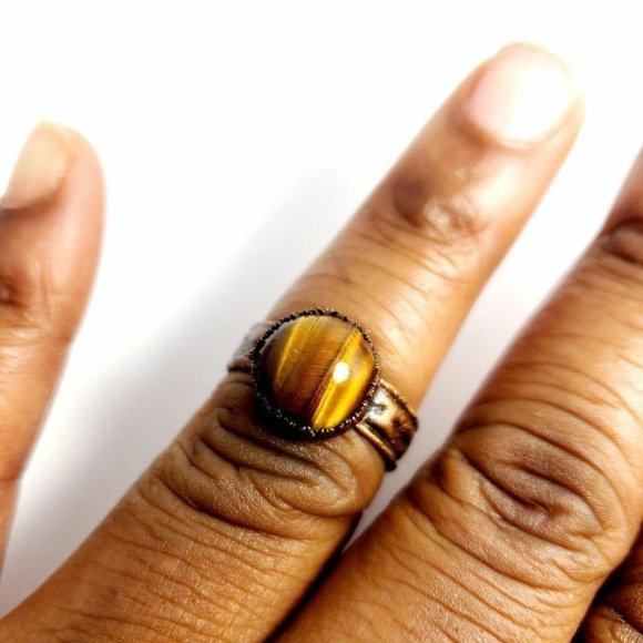Tiger Eye Ring - Picture 7 of 8
